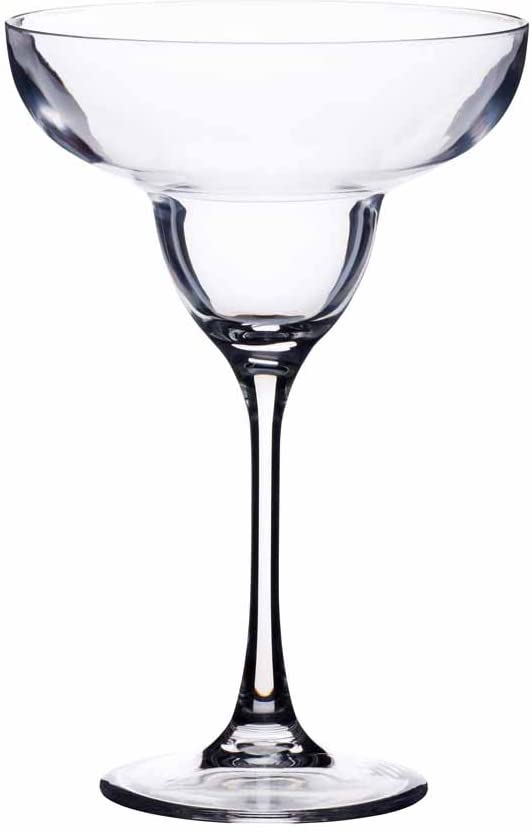 KitchenCraft Kitchen Craft Bar Craft Plastic Margarita Cocktail Glass, 250 ml (9 Fl Oz), Clear