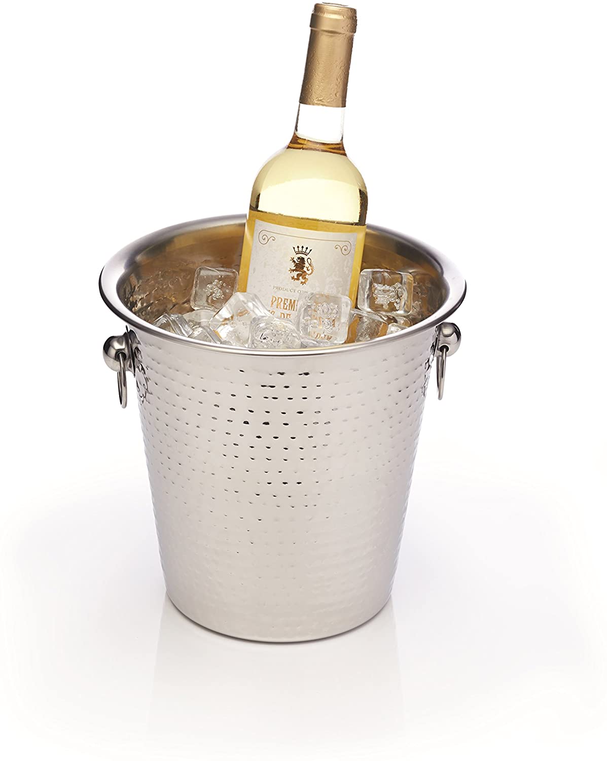 KitchenCraft BAR CRAFT BCCHAMBUCHAM Champagne Bucket Hammered Stainless Steel