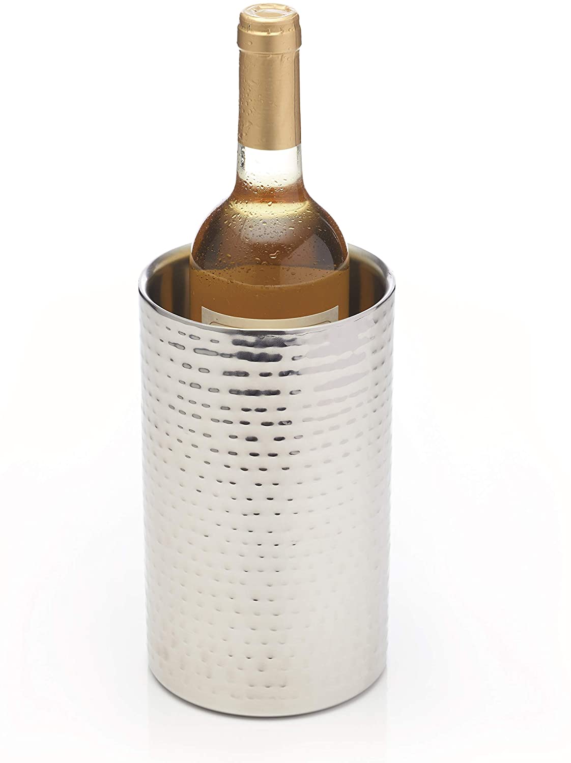 KitchenCraft Bar Craft Hammered Stainless Steel Wine Cooler