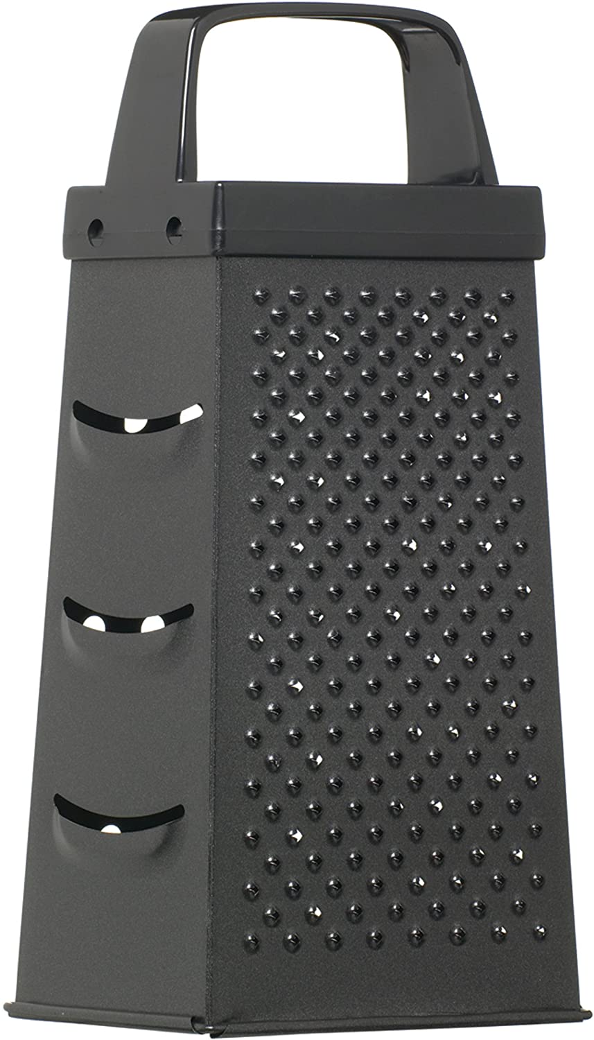 KitchenCraft Kitchen Craft Black Non-Stick Four Sided Box Grater 17cm