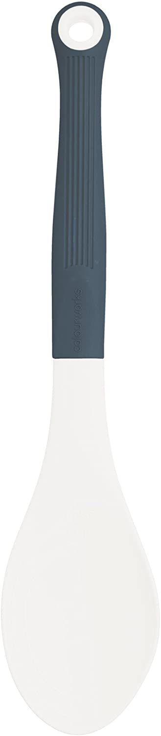 KitchenCraft Kitchen Craft CWCLSPOONCRE Colourworks Multi Silicone Cooking Spoon, Classic Cream, 29 x 6.1 x 1.7 cm