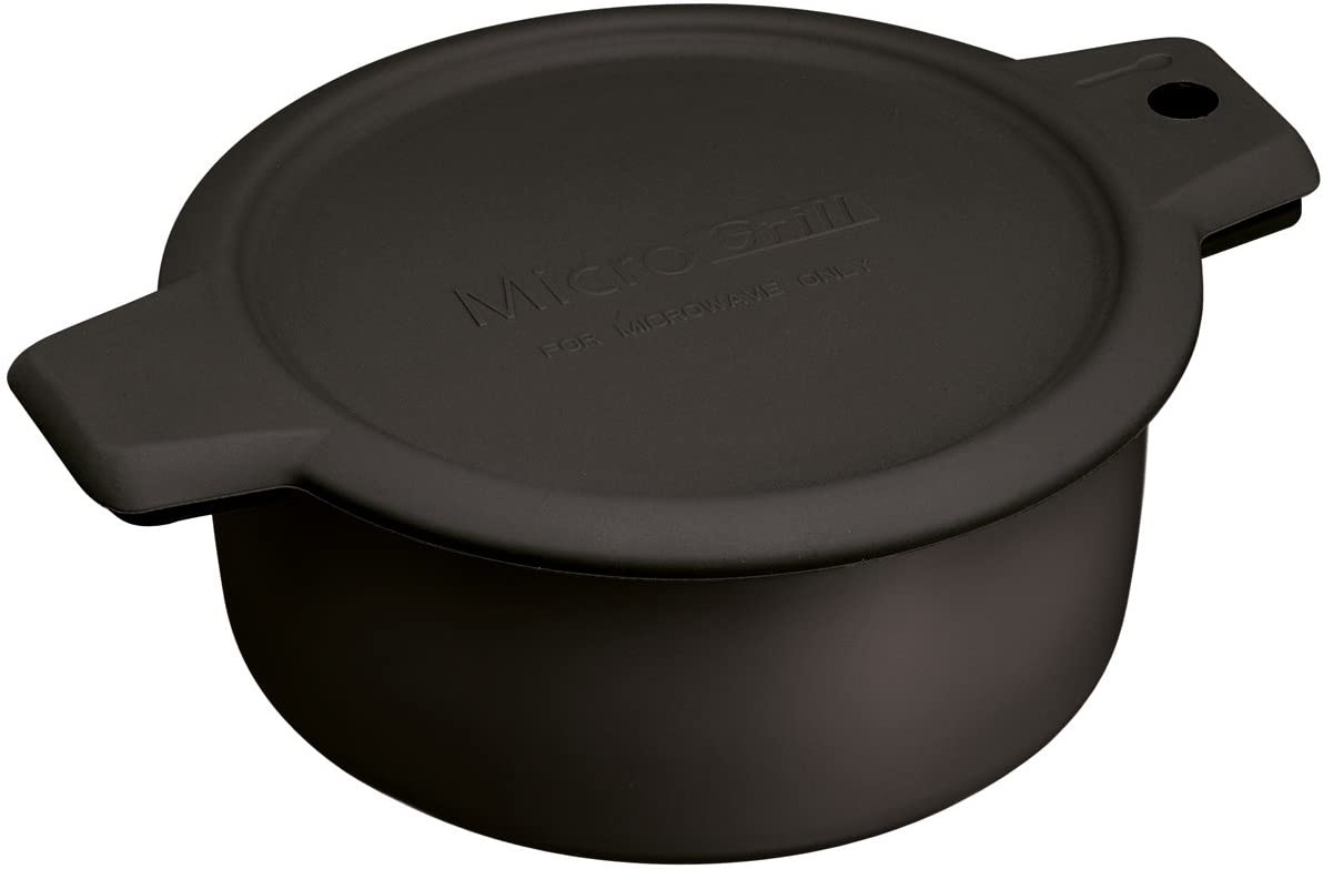 KitchenCraft Kitchen Craft Kcmgrill Multifunctional Microwave Grill Pan/Tanning Tray, Plastic, 1 Litre, Black