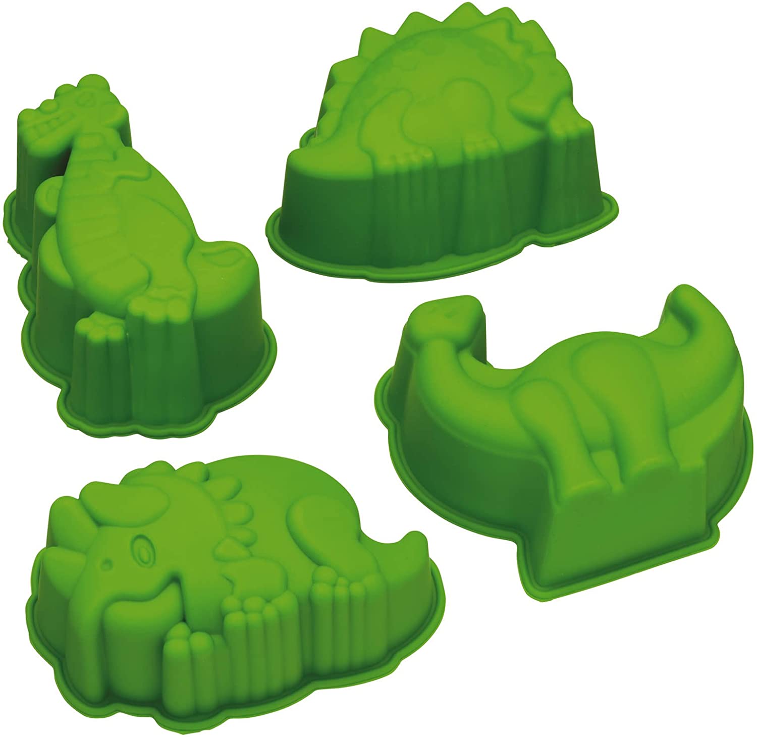 KitchenCraft Kitchen Craft Let\'s Make Kitsch n Fun Dinosaur Shaped Silicone Cake/ Jelly Moulds