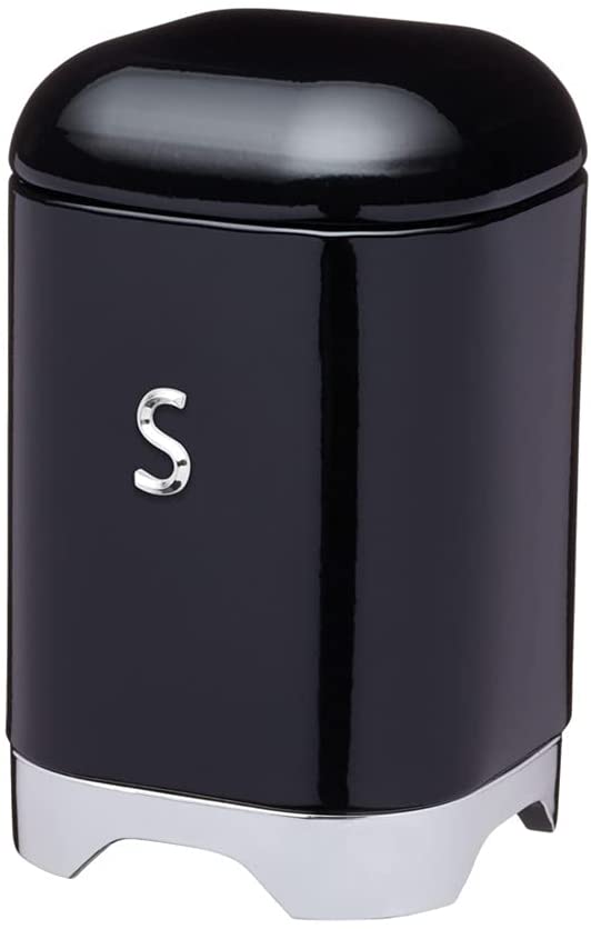 Kitchen Craft Lovello Sugar Canister , 11 x 19 cm (4.5\" x 7.5\") - Black