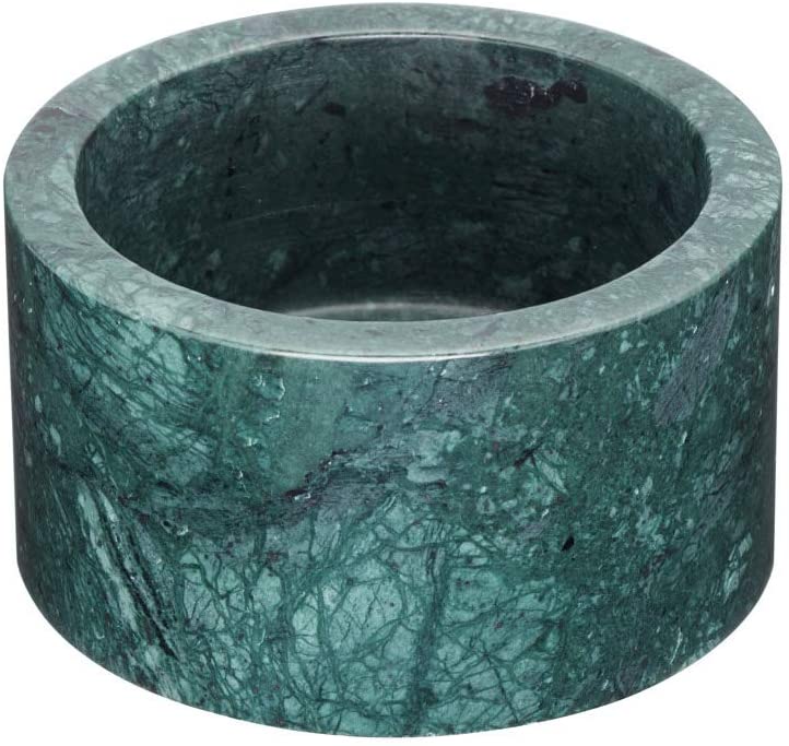 KitchenCraft Kitchen Craft Master Class Artesa Contemporary Marble Wine Bottle Coaster, Green, 10 x 6 cm