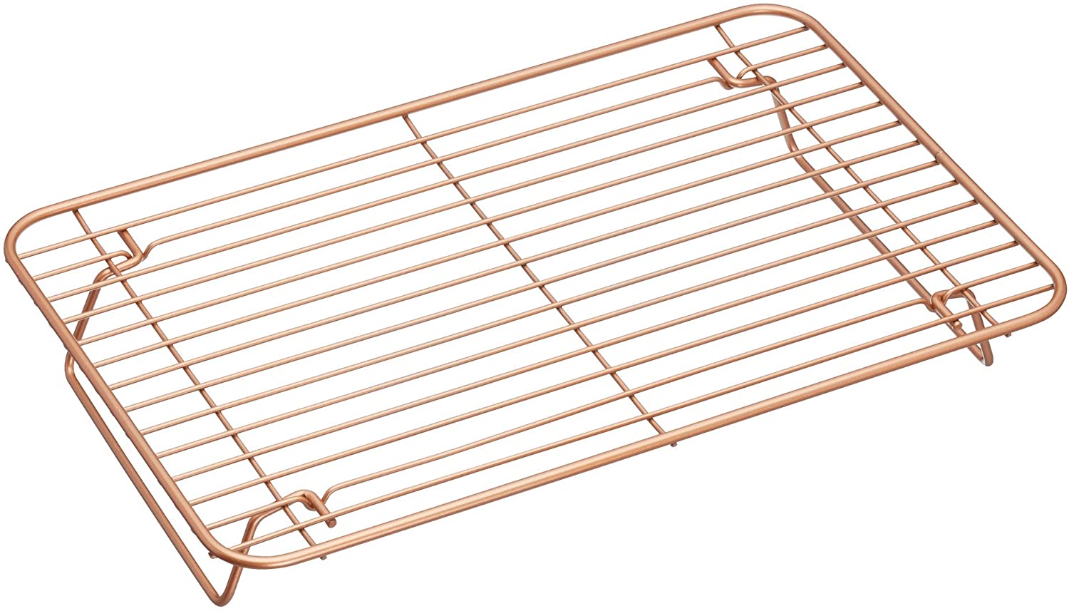 KitchenCraft Kitchen Craft MCCER08 Masterclaß Smart Ceramic Foldable Non-Stick Metal Frame for Roasting/Cooling, Ceramic, Brown, 23 x 35.5 x 6 cm