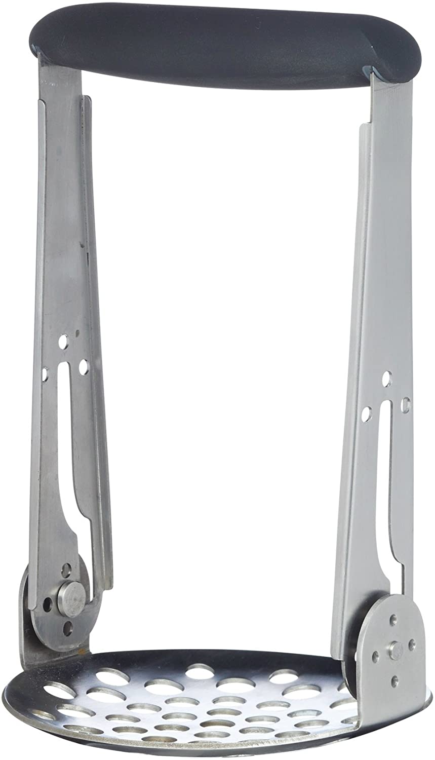 KitchenCraft Kitchen Craft Master Claß Smart Space Foldable Stainless Steel Potato Masher, Silver, 17.7 x 11.5 x 3.8 cm