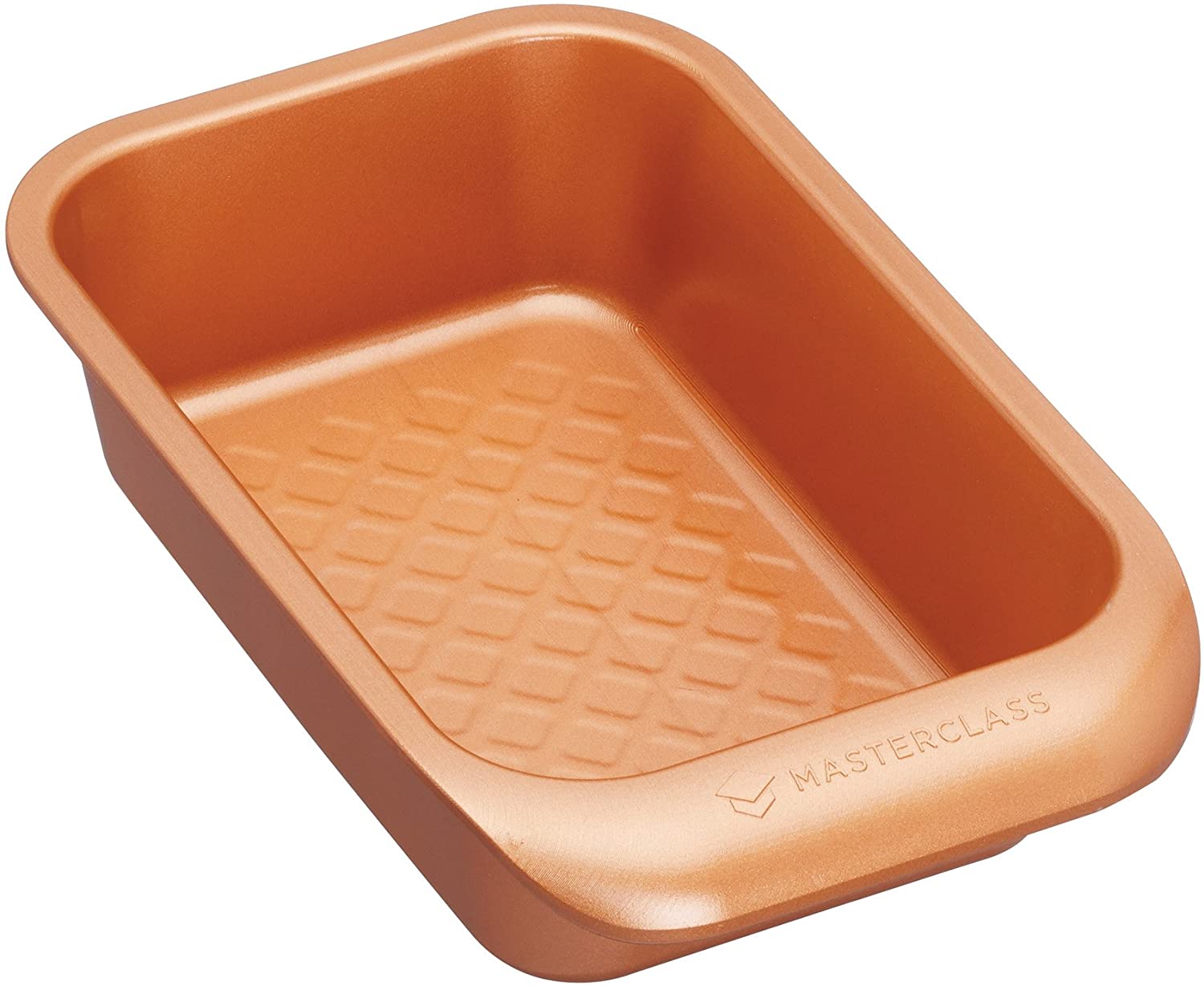 KitchenCraft Kitchen Craft MCCER02 Masterclauss Stackable Non-Stick 2 lb Bread Tray, Ceramic, Brown, 24.2 x 15.2 x 5.9 cm