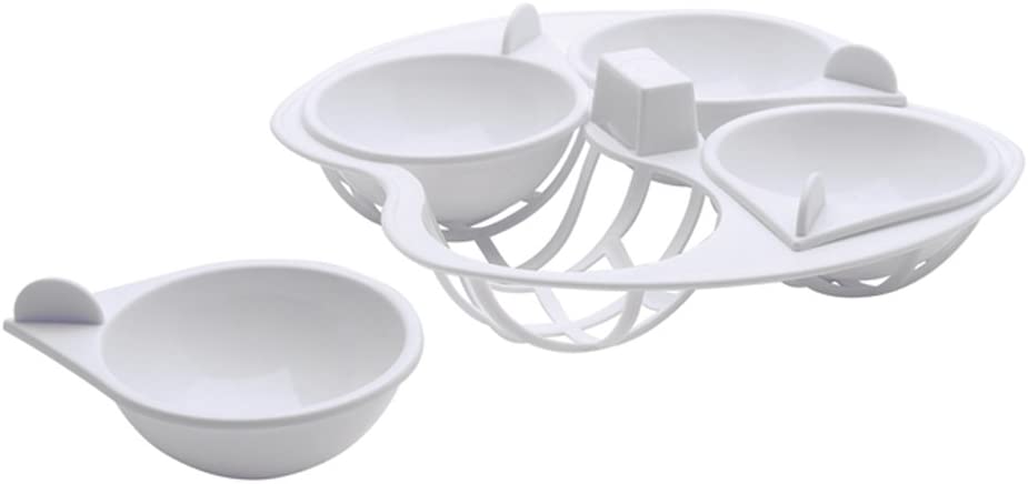KitchenCraft Kitchen Craft Microwave Cookware Egg Poacher, 4 cup