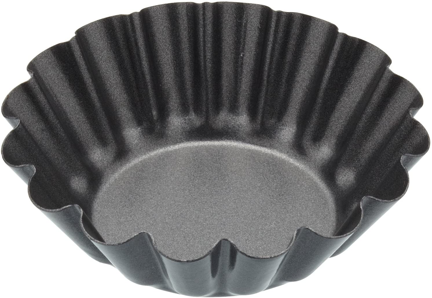 KitchenCraft Kitchen Craft Mini Tart Pan Non Stick Cake Tin, Black