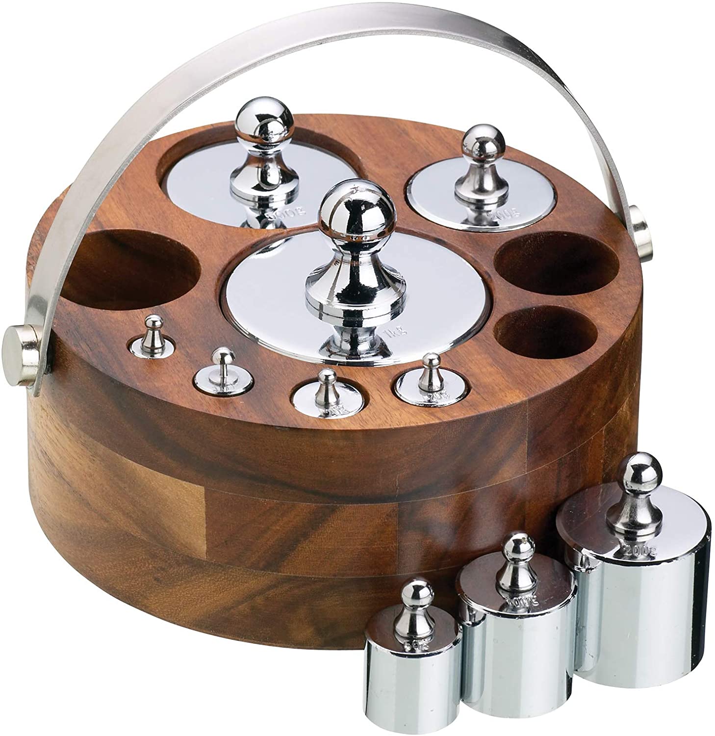 KitchenCraft Kitchen Craft Natural Elements Ten Piece Metric Polished Cast Iron Weights Set