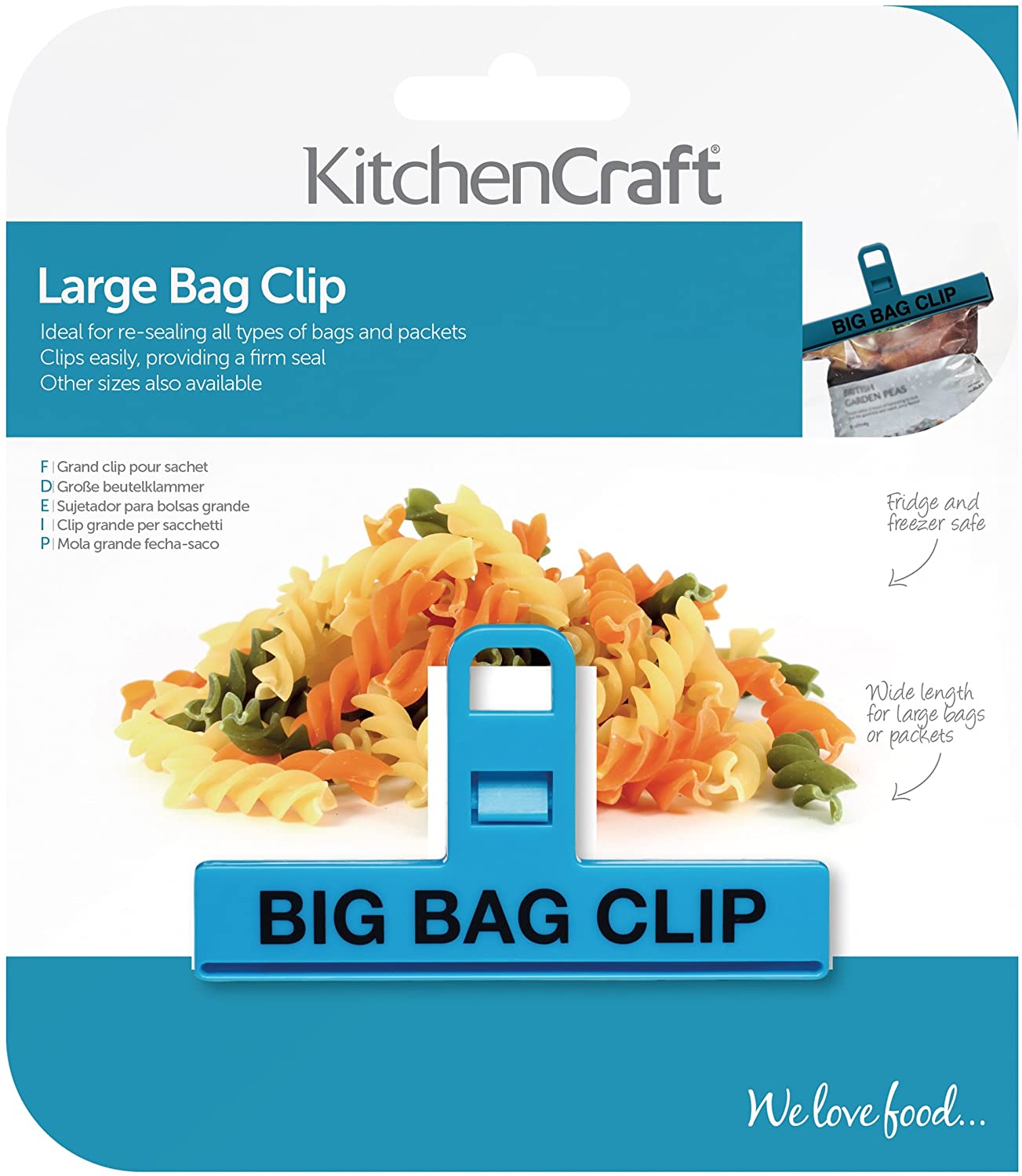 KitchenCraft Kitchen Craft Plastic Bag Clip -Colours May Vary