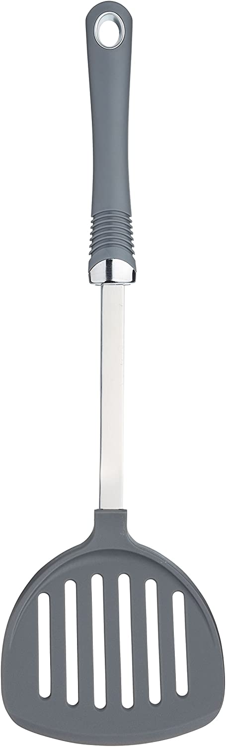 KitchenCraft Kitchen Craft Professional Nylon Round Slotted Food Turner with Soft Grip