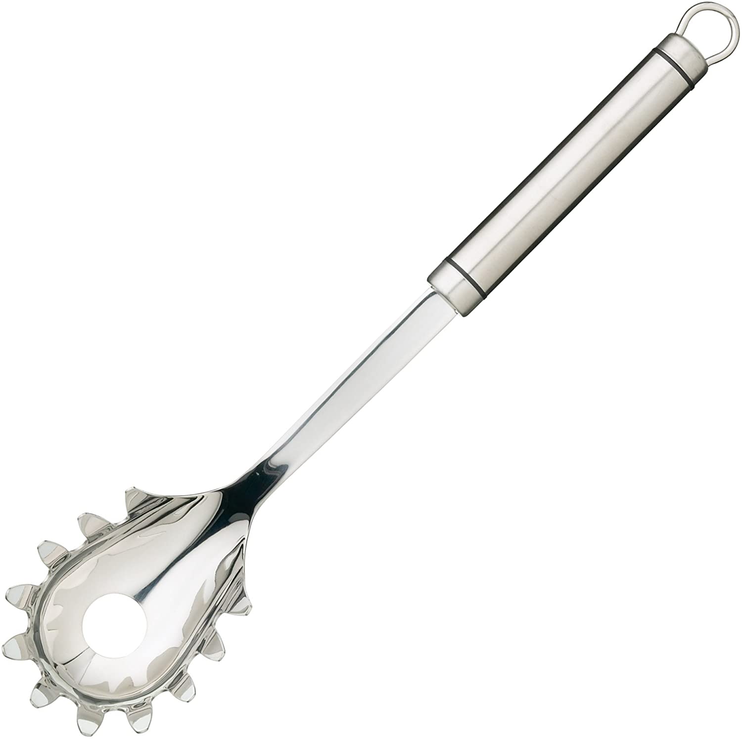 KitchenCraft Kitchen Craft Professional Stainless Steel Long Oval Handled Spaghetti Spoon