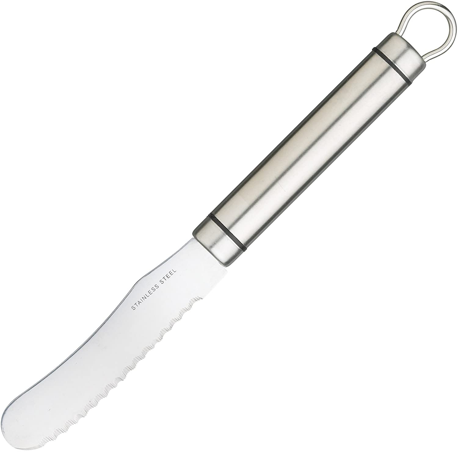 KitchenCraft Kitchen Craft Professional Stainless Steel Short Oval Handled Butter Spreader