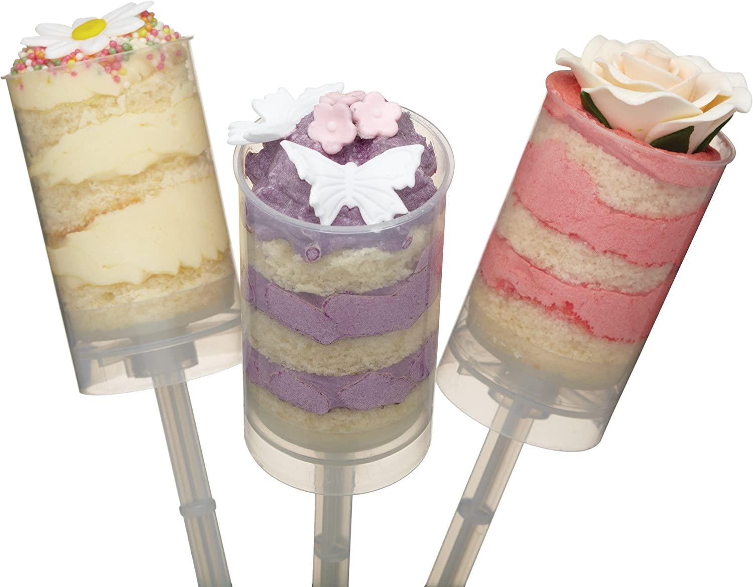 KitchenCraft Kitchen Craft Sweetly Does It Round Push Pops, Set of 6