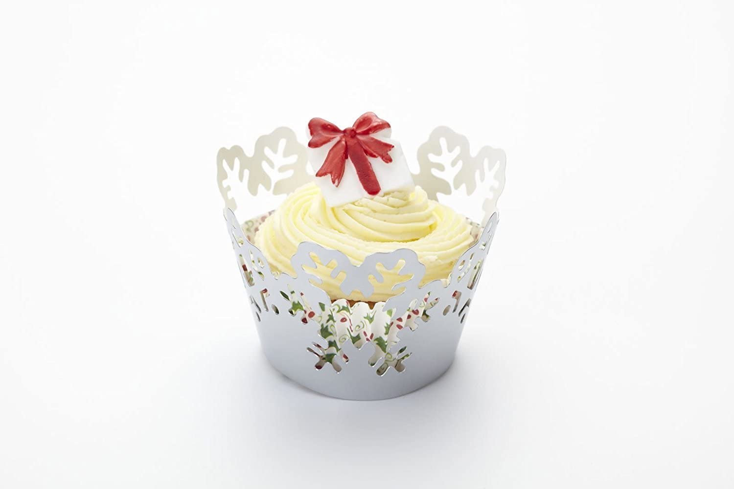 KitchenCraft Kitchen Craft Sweetly Does It Snowflake Filigree Paper Cake Wraps