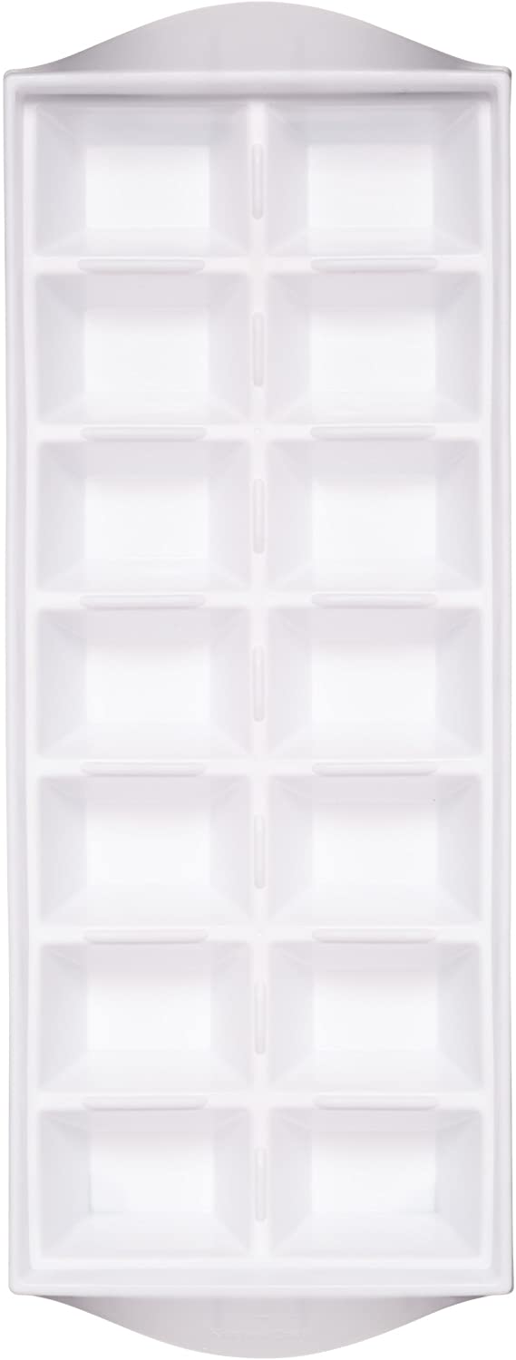 KitchenCraft Kitchen Craft White Plastic Ice Cube Tray