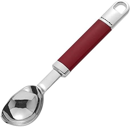 KitchenAid Empire Red KGEM3108ER Ice Cream Scoop, Stainless Steel, 18 x 5 x 18 cm