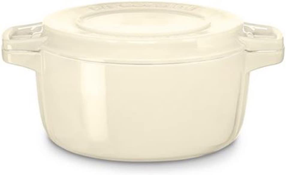 KitchenAid Kcpi 40CRAC Cast Iron Cast Iron Dish, 24 x 24 x 8 cm beige