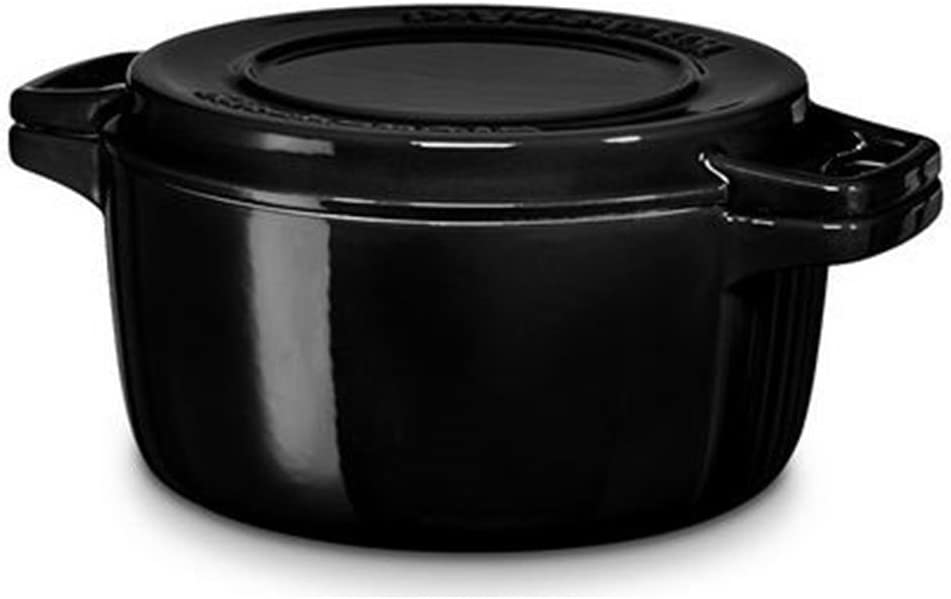 KitchenAid KCPI40 °C Rob Cast Iron Cast Iron Dish, 24 x 24 x 10 cm Black