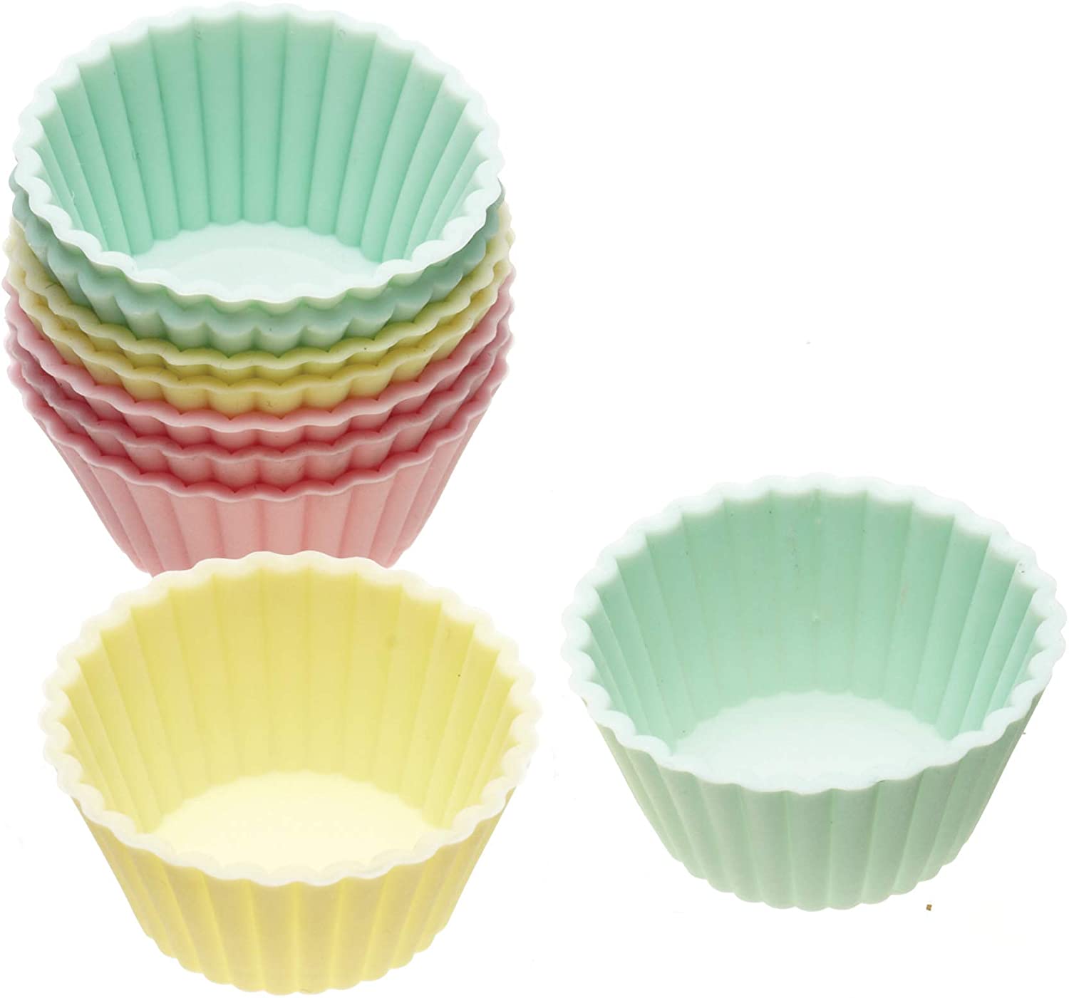 Sweetly Does It Kitchencraft Flexible Silicone Mini Treat Cases, Pack of 12