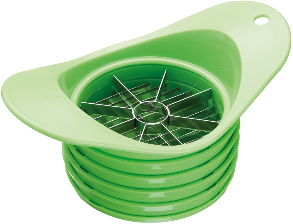 Kitchencraft Healthy Food Fruit and Vegetable Slicer/Cutter/Dicer, Green, Set of 5
