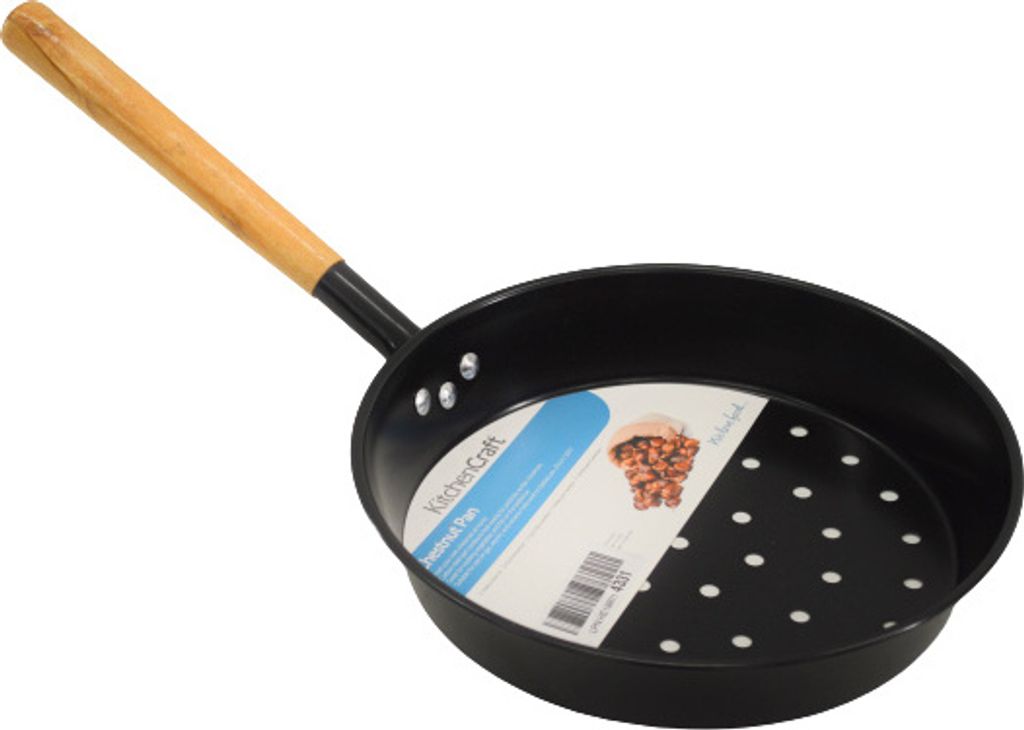 KitchenCraft Chestnut Pan made of Carbon Steel