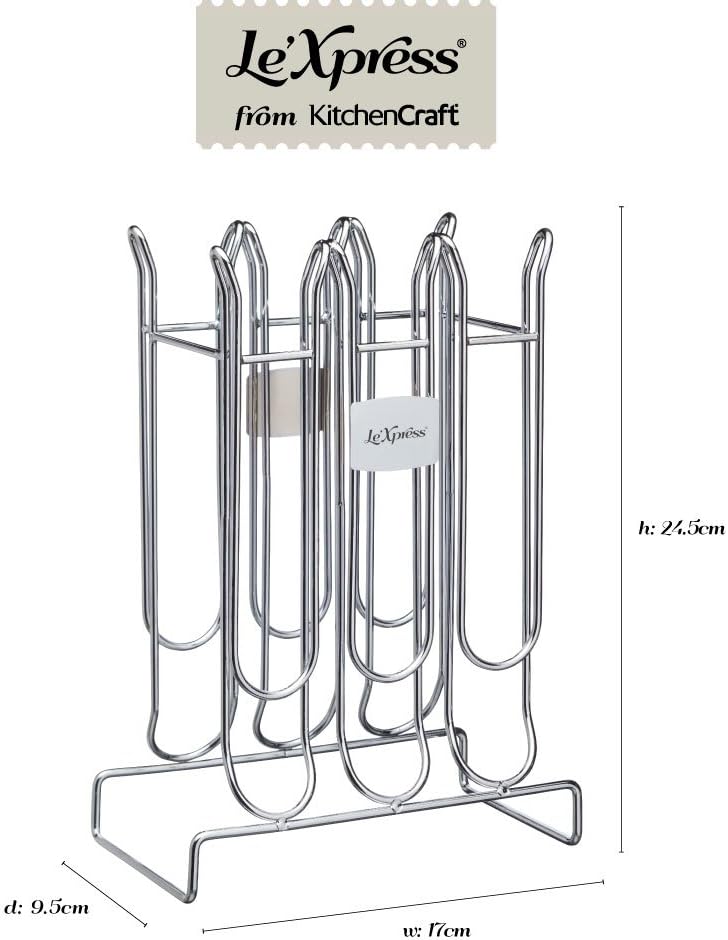 KitchenCraft kclx36podne Nespresso Rack - Metallic