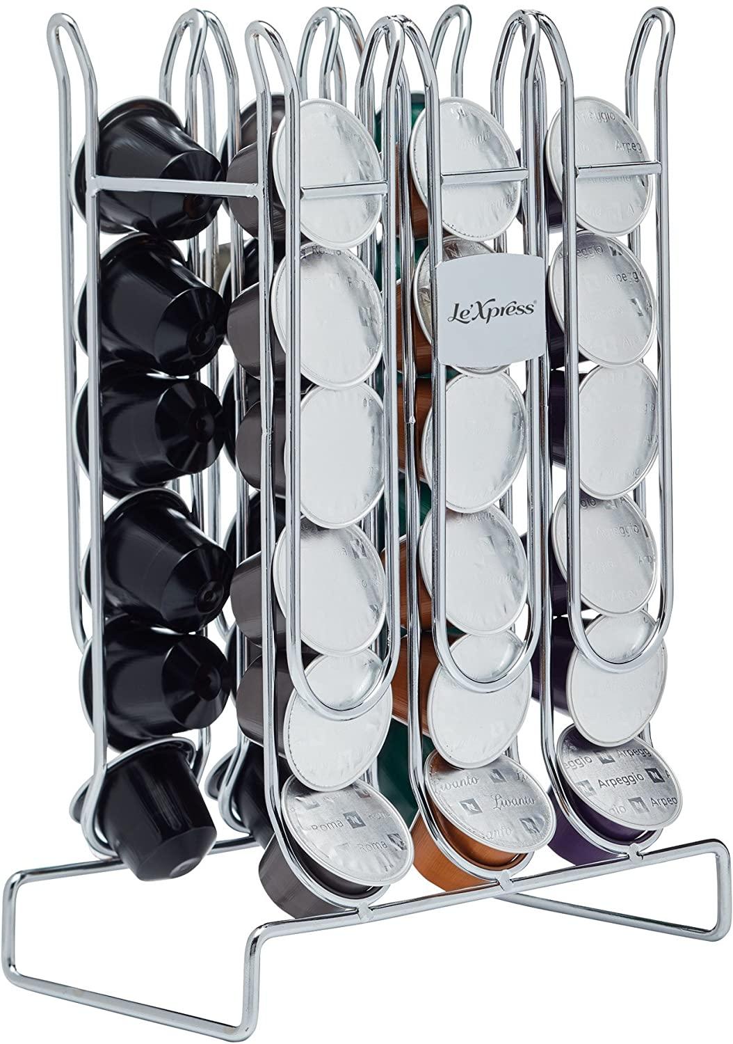 KitchenCraft kclx36podne Nespresso Rack - Metallic