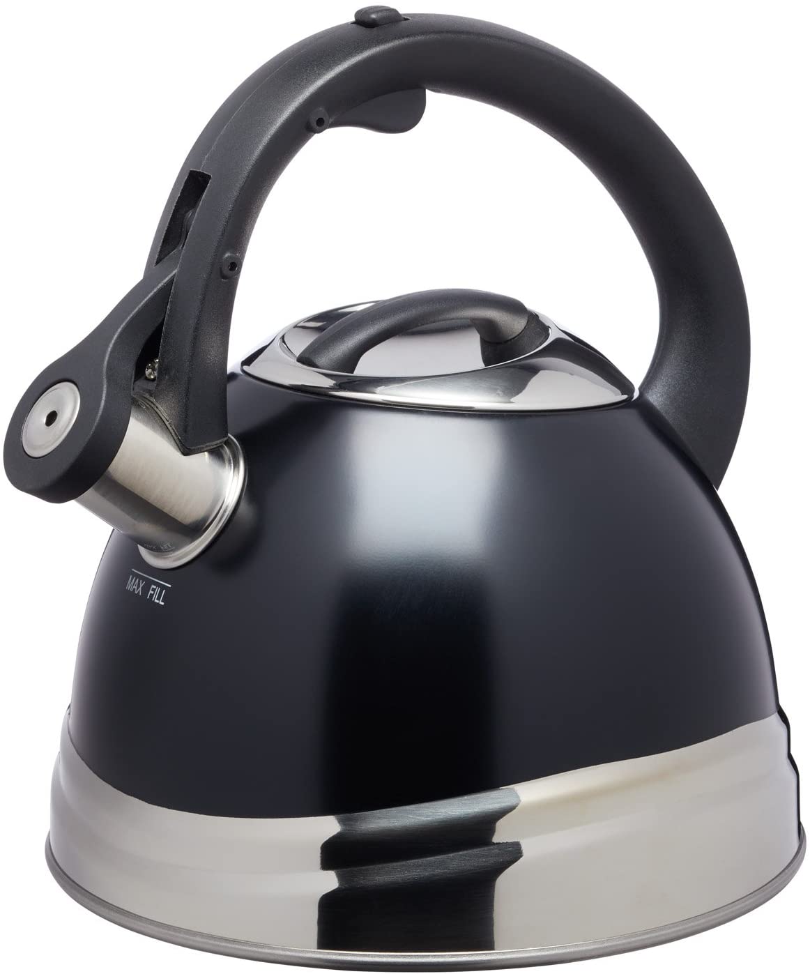 KitchenCraft kclxketblk Whistling Kettle, Black