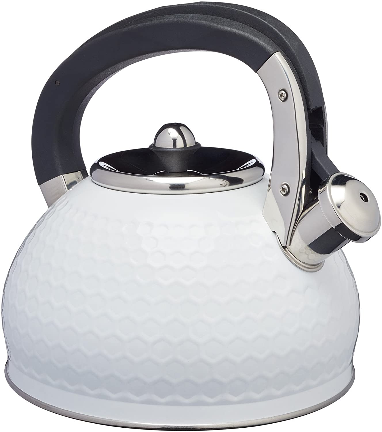 KitchenCraft Lovketwht Whistling Kettle, Ice White