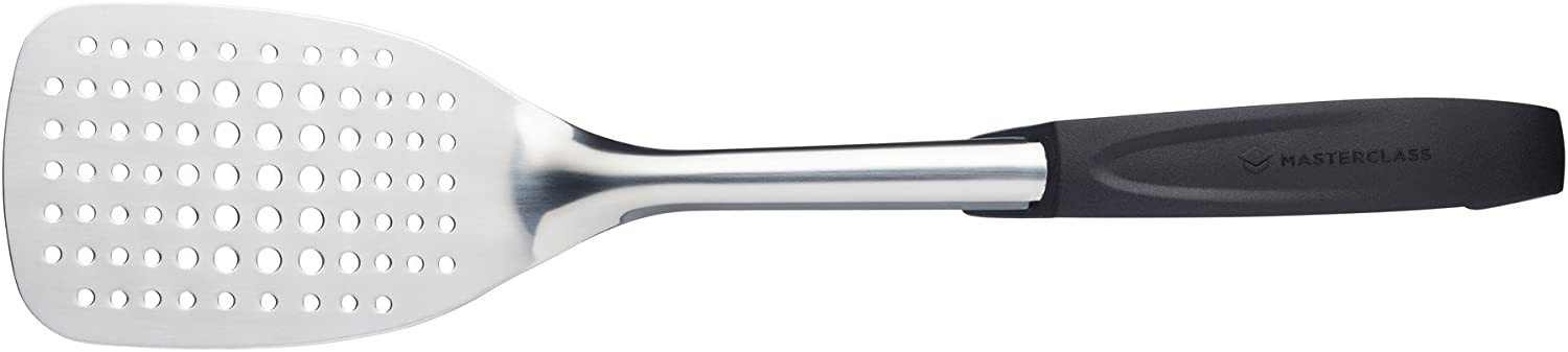 KitchenCraft MasterClass MCSLOTTURNBLK Fish Lifter - Black