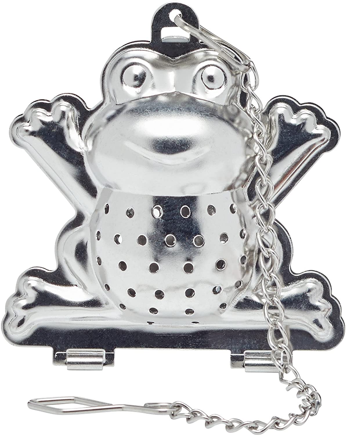 KitchenCraft KCLXFROG Metallic Tea Strainer