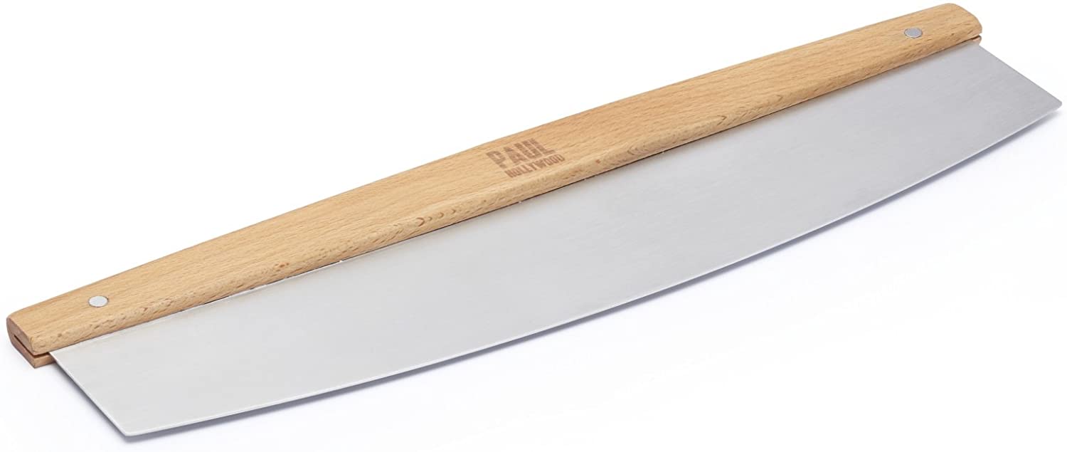 Kitchencraft Paul Hollywood Rocking Pizza Cutter Cutter 35 x 9 cm (14 x 3-1/2 – NATURAL WOOD