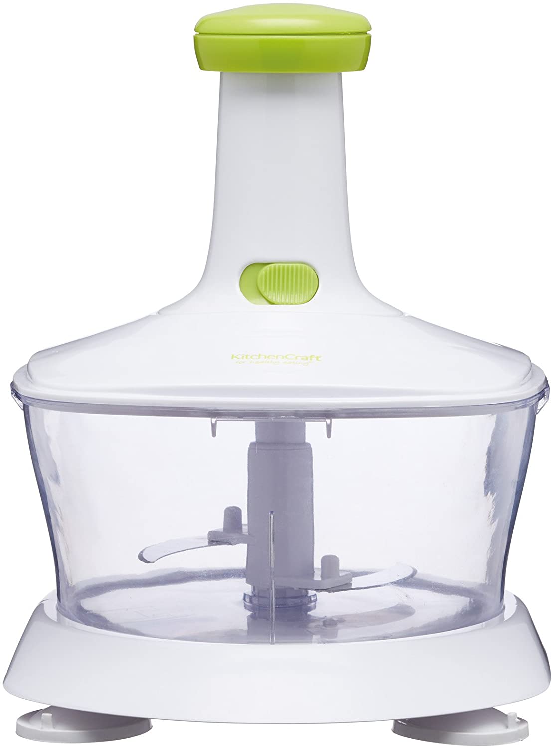 KitchenCraft KCHERNS Vegetable Press, White/Green