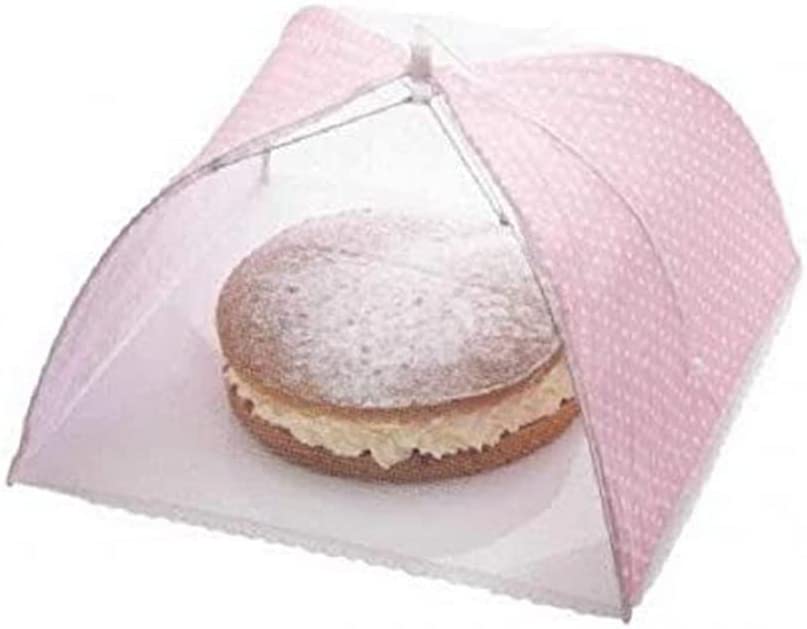 Kitchencraft Sweetly Does It 42 cm Polka Dot Umbrella Cake Cover, Pink