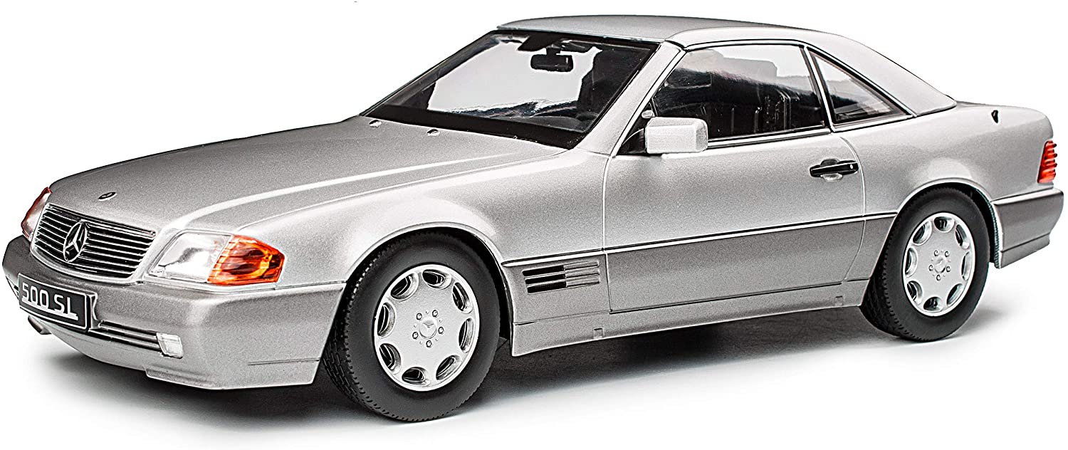 Kk-Scale Mercedes-Benz Sl Class R129 500Sl Cabrio Silver With Removable Har