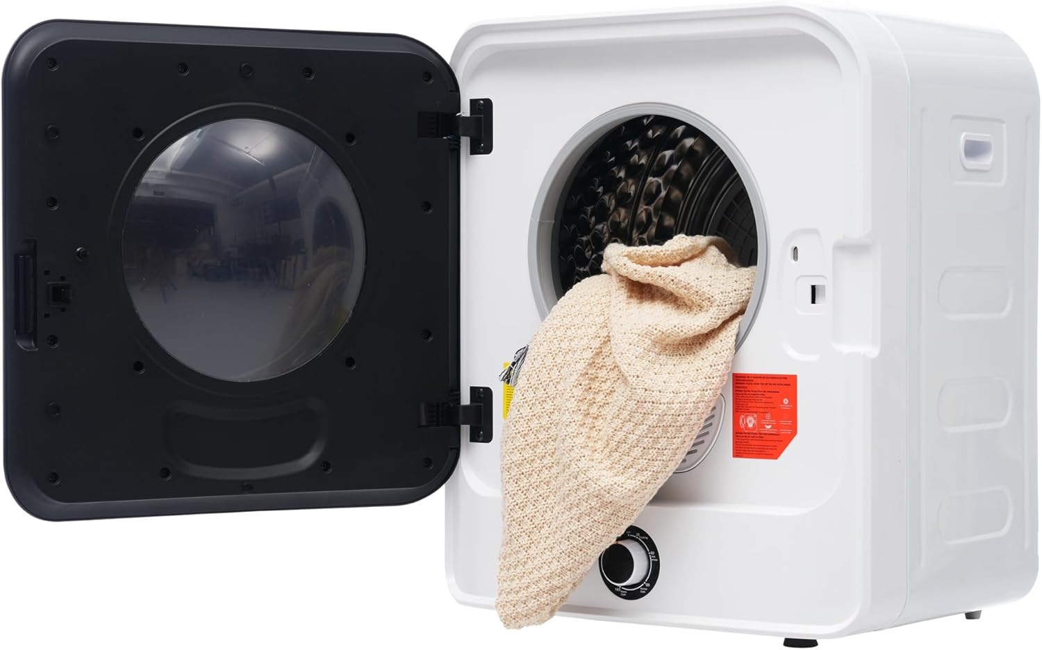 kozamas Stainless steel exhaust gas dryer 3kg (4.5kg), 830W, wall-mountable, 5 programs, multiple filtration, overheat protection, energy class G, white
