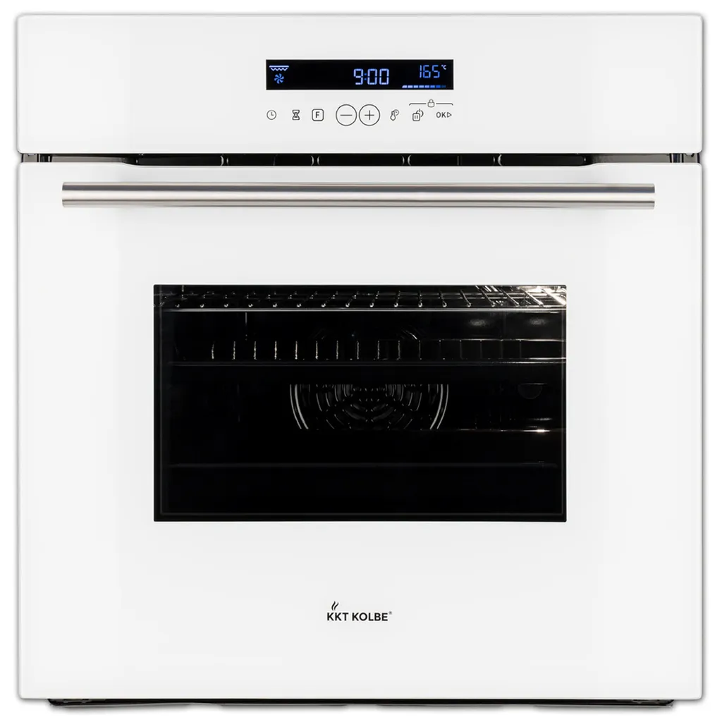 KKT KOLBE Küchentechnik KKT KOLBE Oven 60 cm white | self-sufficient | 70L | 3.2kW | grill | convection | fan-assisted | telescopic runners | automatic timer | heat-insulating glass | EB8015W