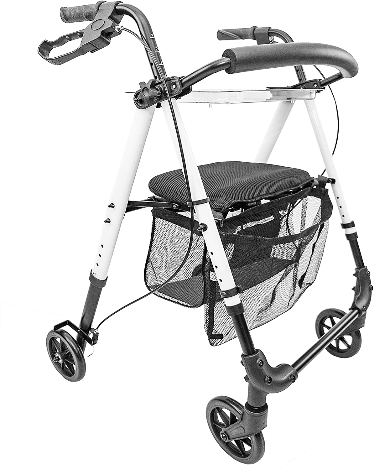 MOBILITY Plus+ MOBILITY Plus+ IR10+ Indoor Rollator - Walker - Lightweight, Slim and Compact for Use in H