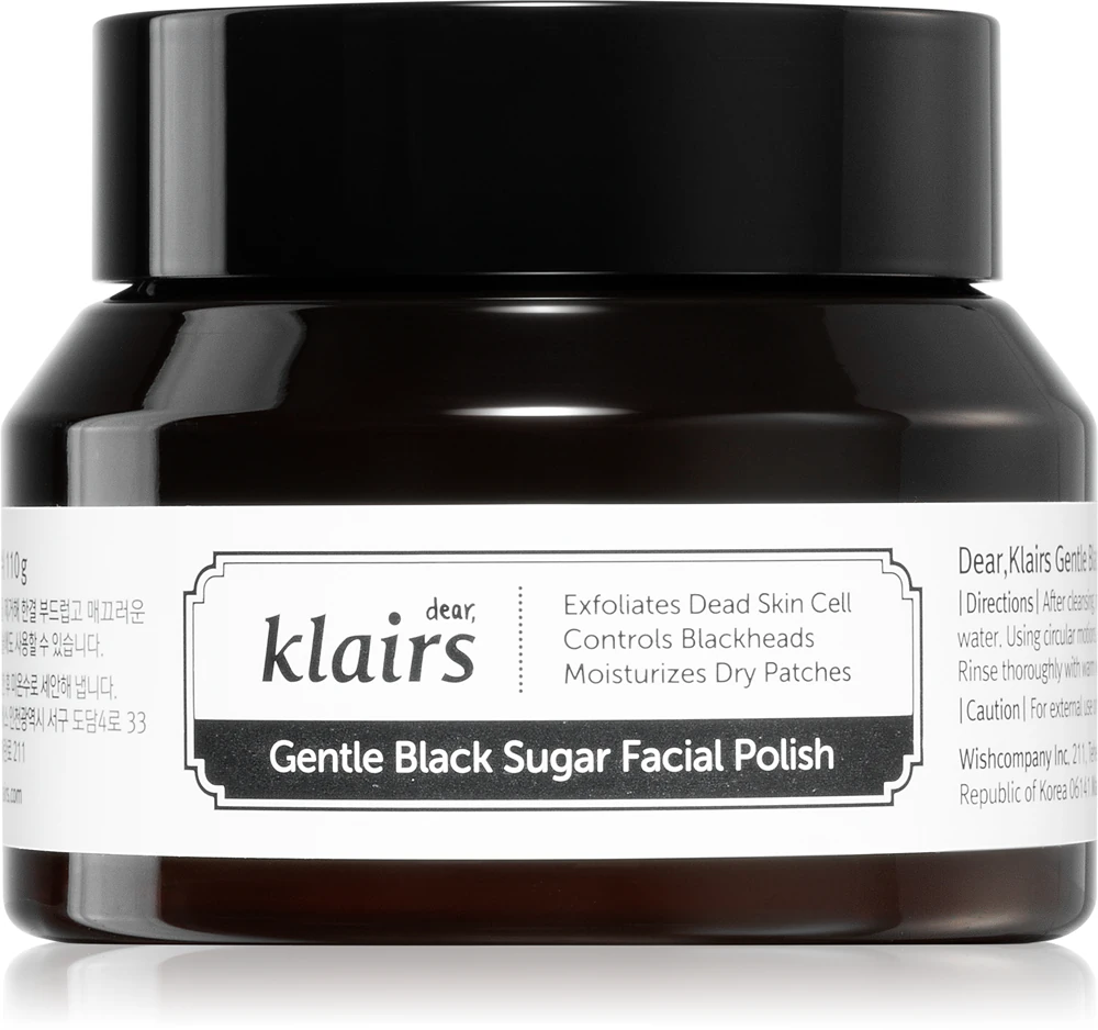 Klairs Gentle Black Sugar Facial Polish moisturizing facial scrub