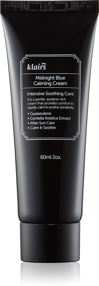Klairs Midnight Blue Calming Cream Soothing after sun cream for sensitive and reddened skin