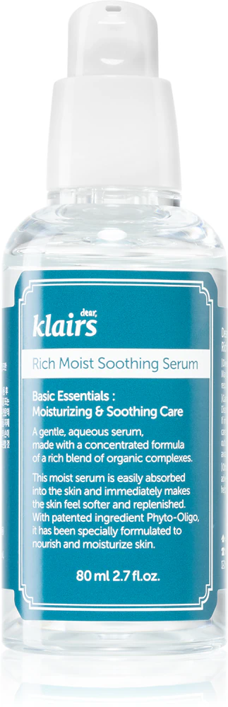 Klairs Rich Moist Soothing Serum soothing facial serum with moisturizing effect