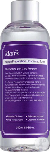 Klairs Supple Preparation Unscented Toner Bottle 180ml