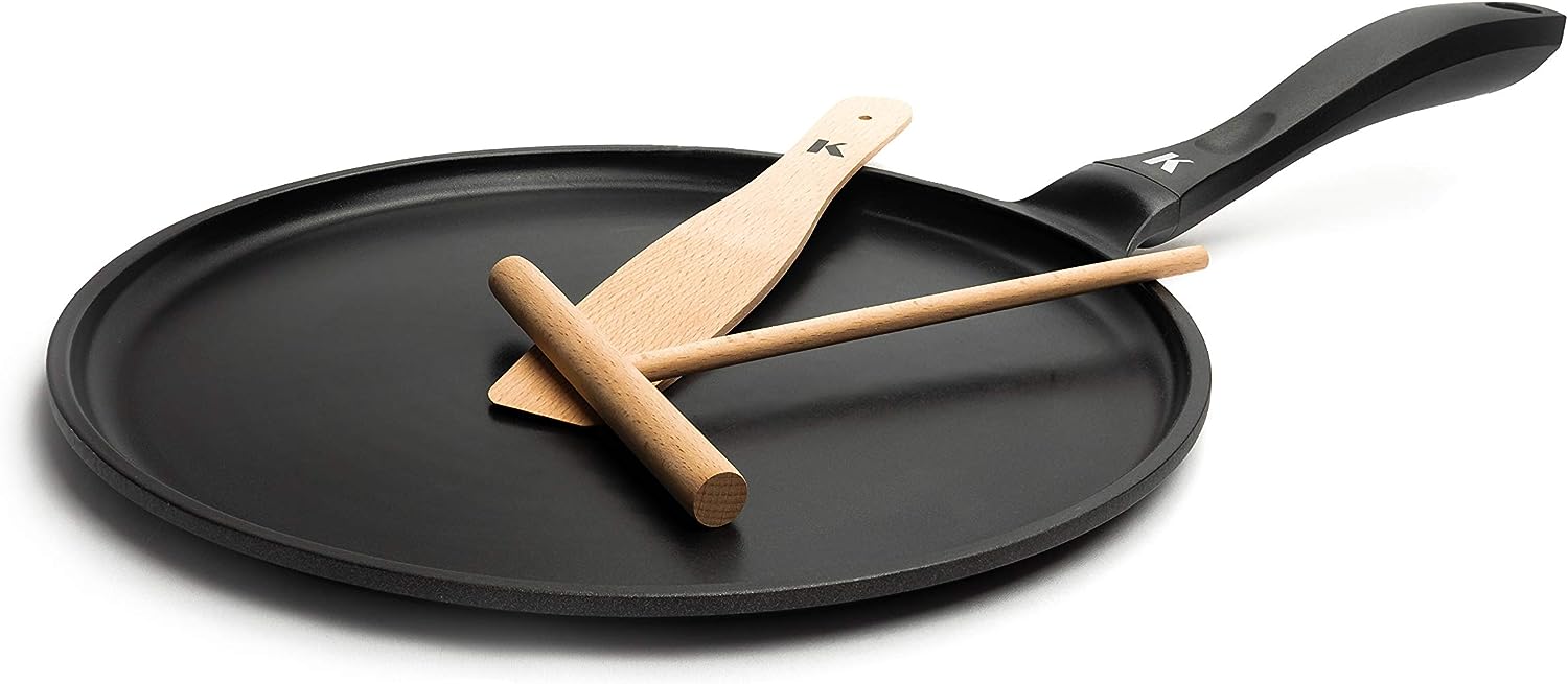 KLAMER Professional Stainless Steel Frying Pan with Induction Premium Coating, 28 cm