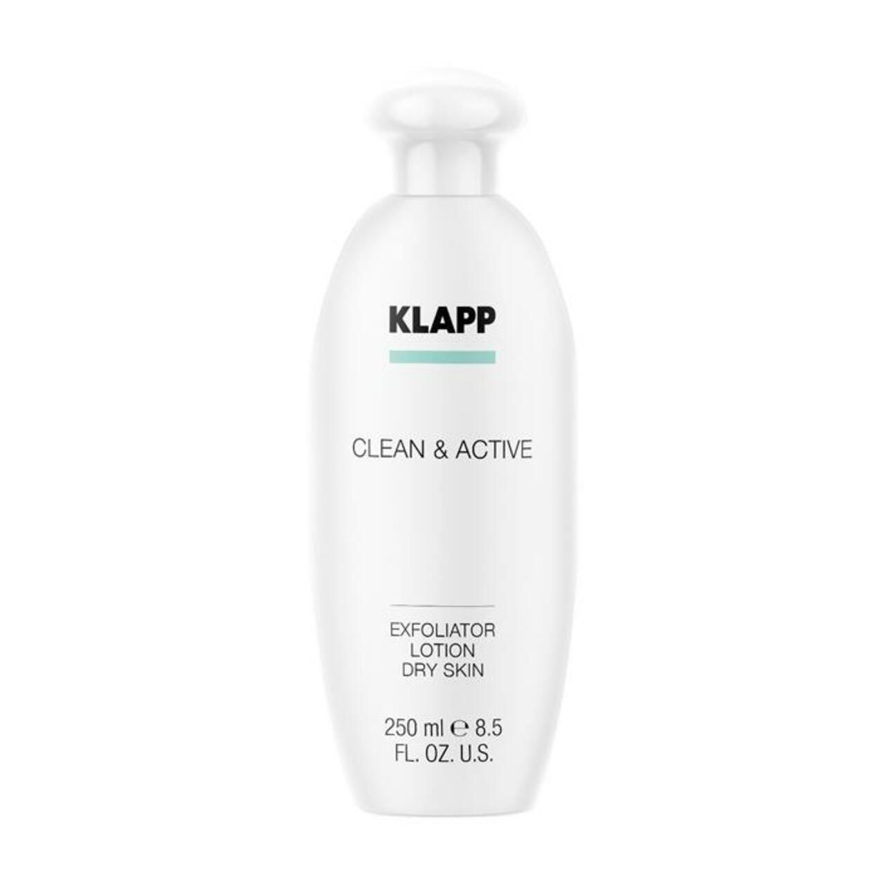 Klapp, Clean & Active Exfoliator Lotion Dry Skin 250 ml