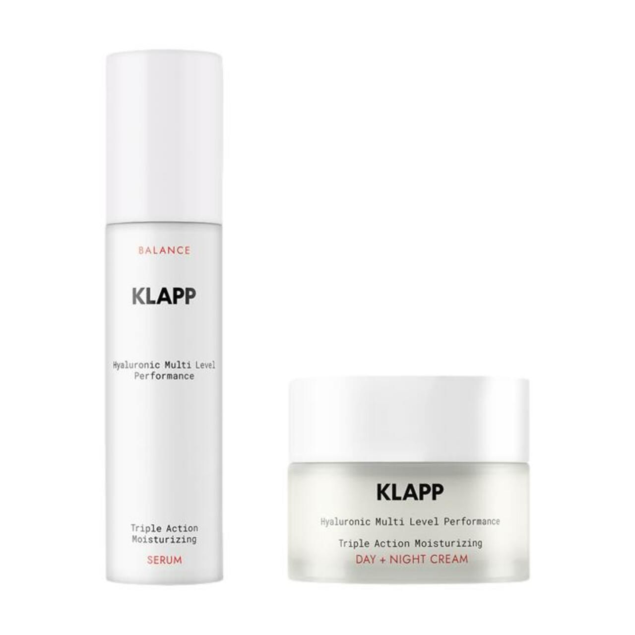 Klapp, Hyaluronic Multi Level Performance Triple Action Moisturizing Power Duo Set 2 St