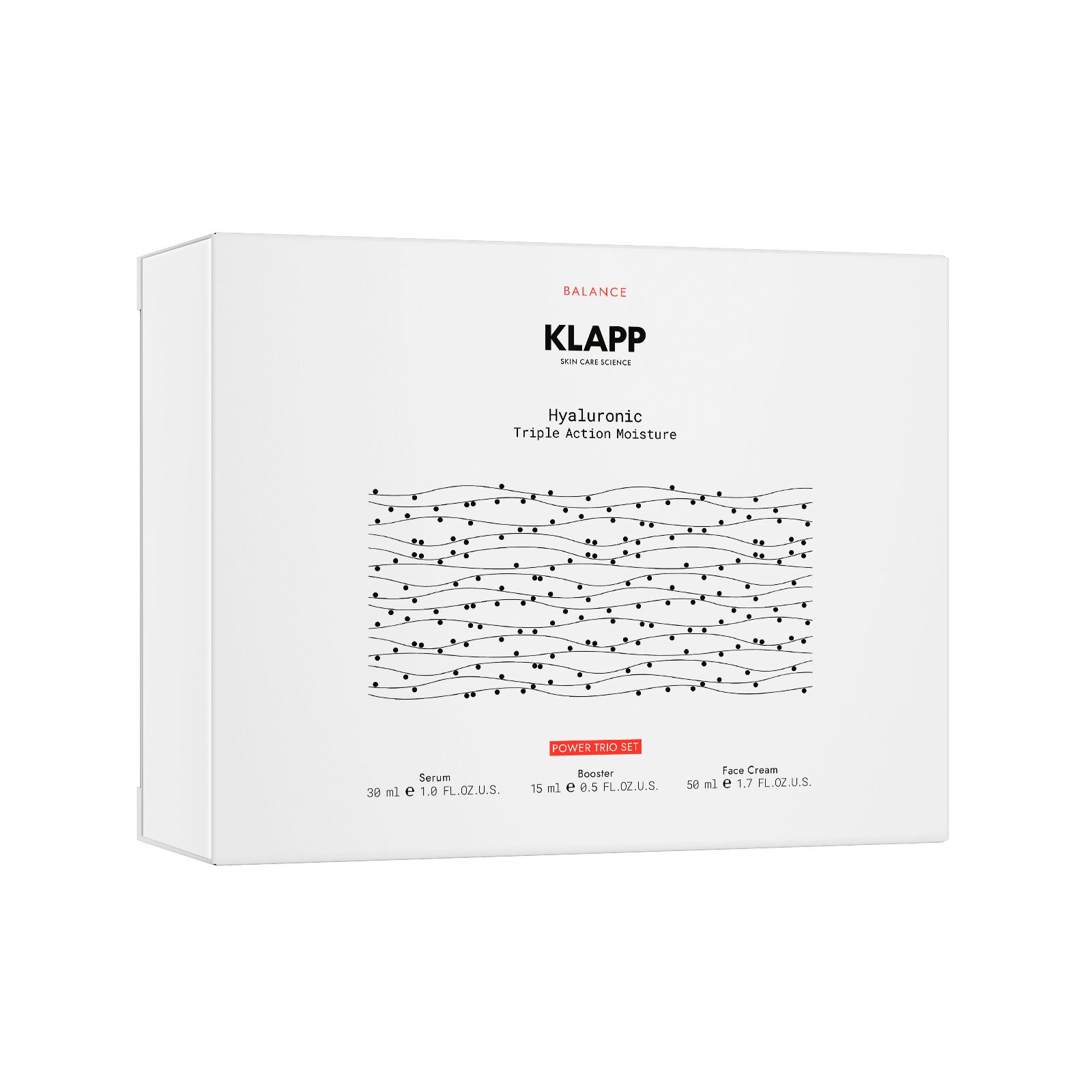 KLAPP Hyaluronic Triple Action Moisture Power Trio Set 95 ml