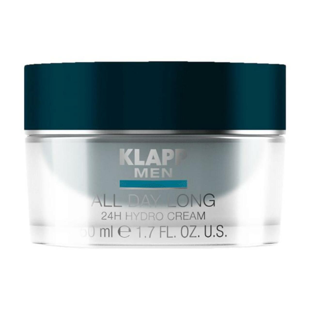 Klapp, Men Cream All Day Long 24H Hydro Cream 50 ml
